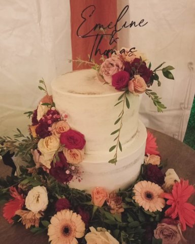 Création de nude cake pour mariage vers Saint-Pierre 974